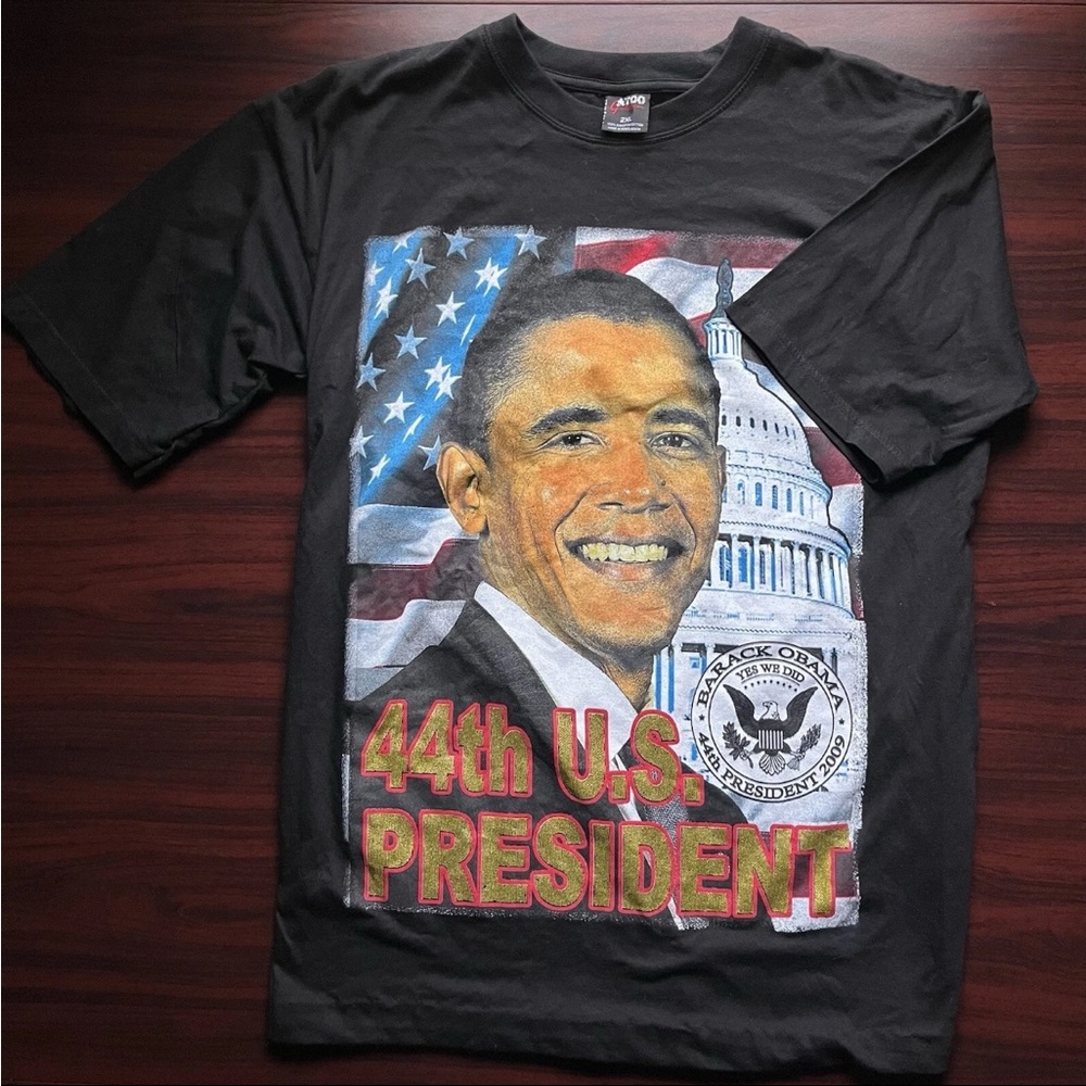 Vintage Barack Obama T Shirt Rap Tee Size XXL 44th U.S. President